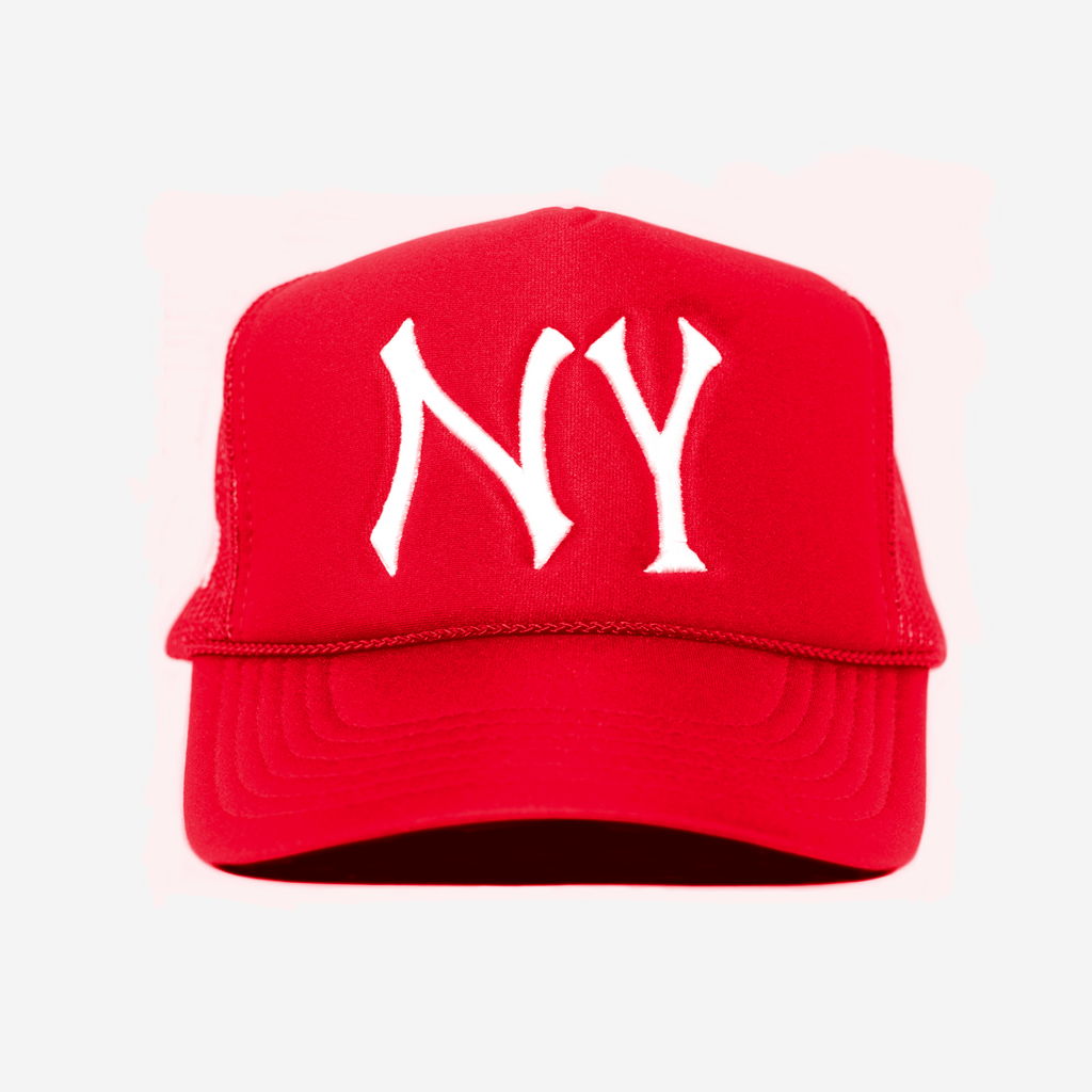NY TRUCKER HAT (RED)
