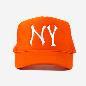 NY TRUCKER HAT (ORANGE)