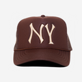 NY TRUCKER HAT (BROWN)