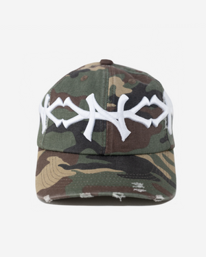 NEW YoRK CRoWN DISTRESSED HAT (ARMY CAMo)