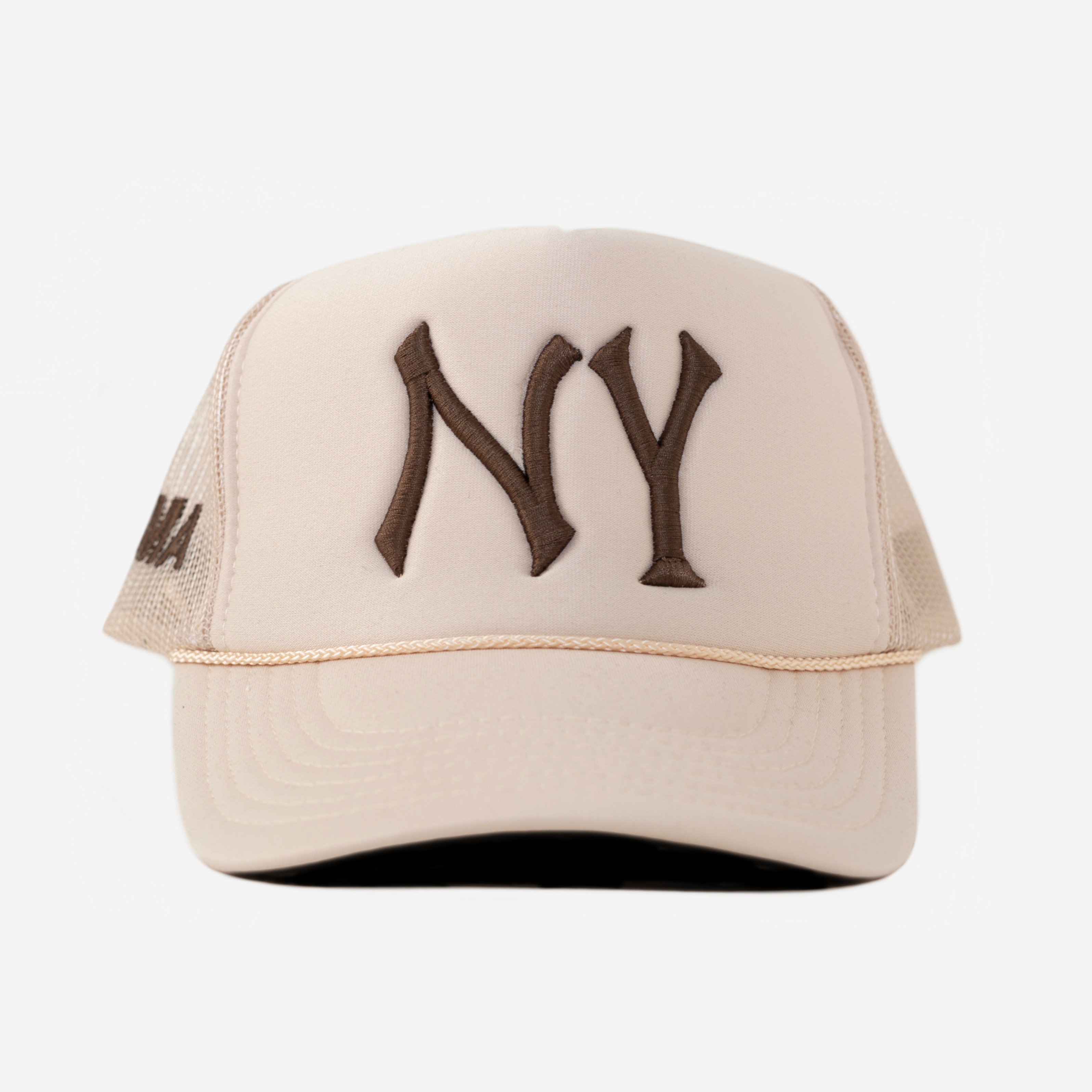 NY TRUCKER HAT (CREAM)
