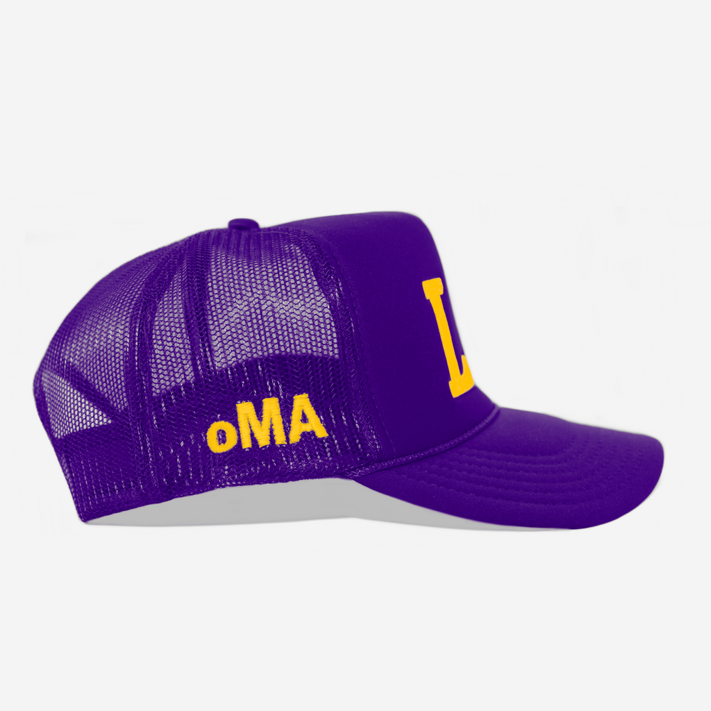 LA TRUCKER HAT (PURPLE)