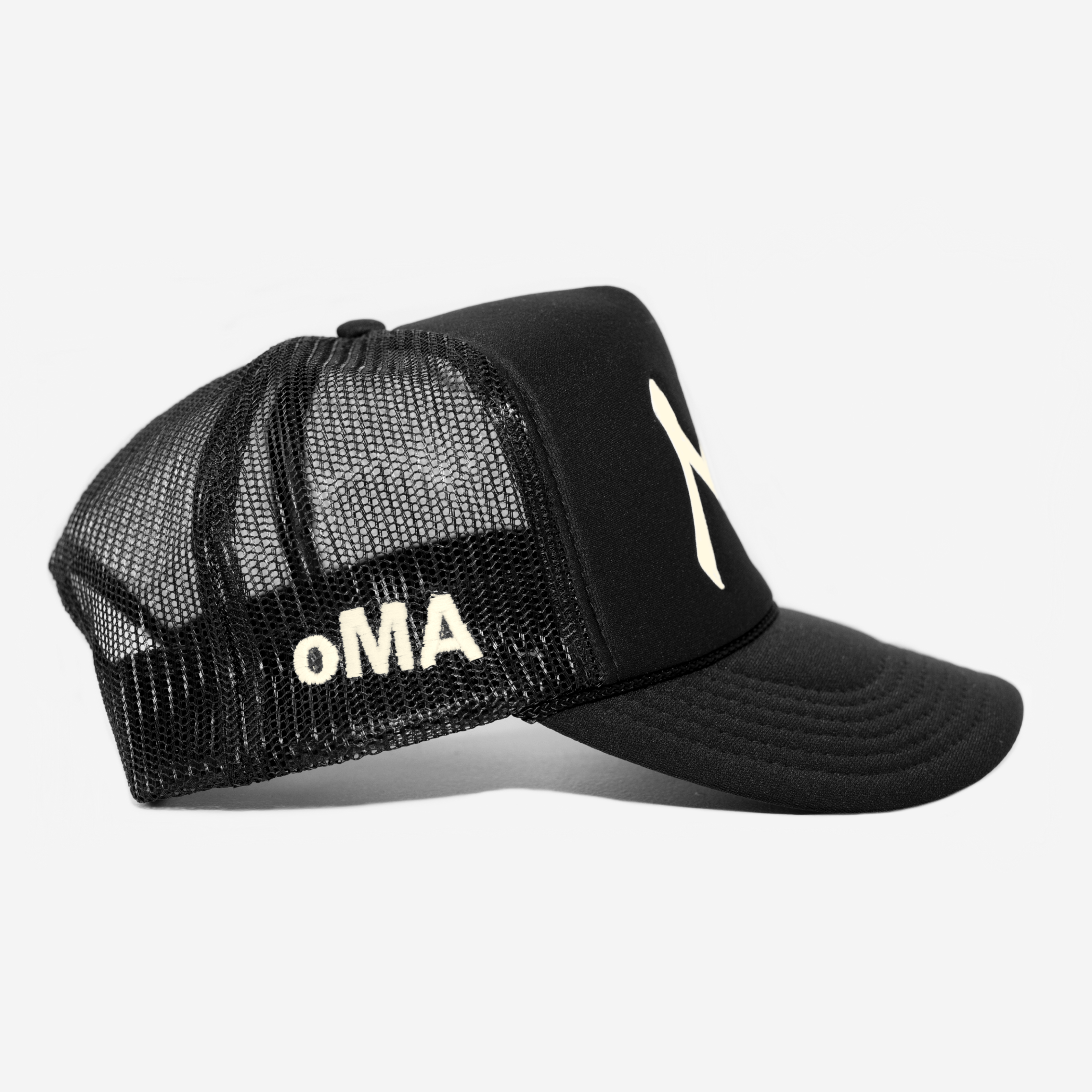 NY TRUCKER HAT (BLK/CRM)
