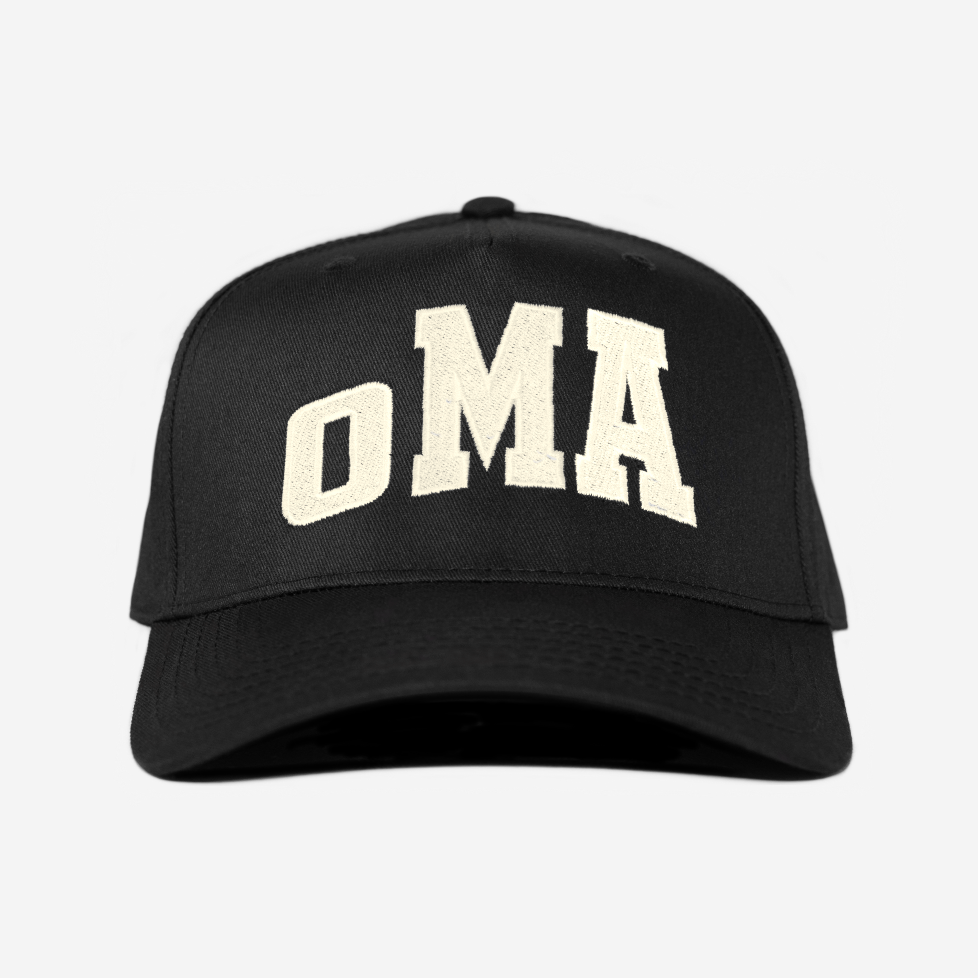 ARCH CURVED BRIM HAT (BLK/CRM)