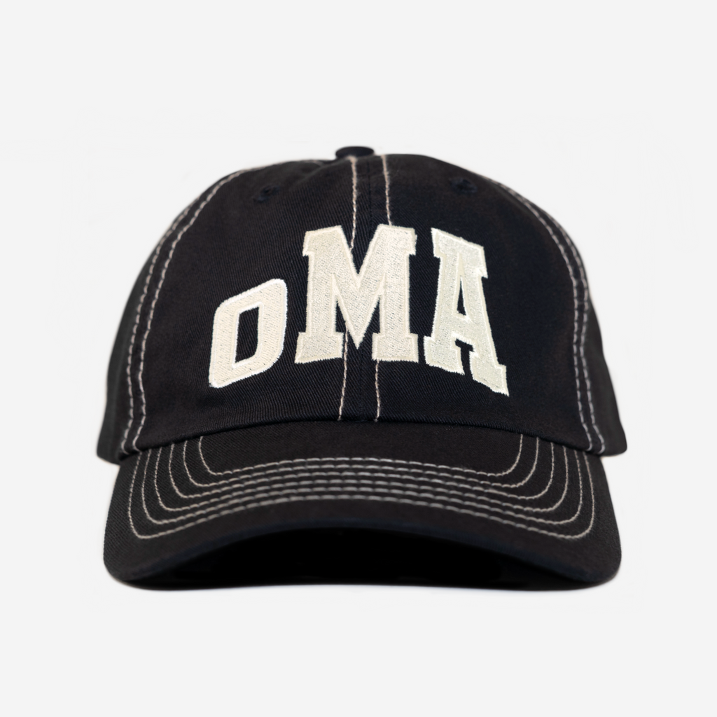 ARCH CONTRAST STITCH HAT (CREAM)