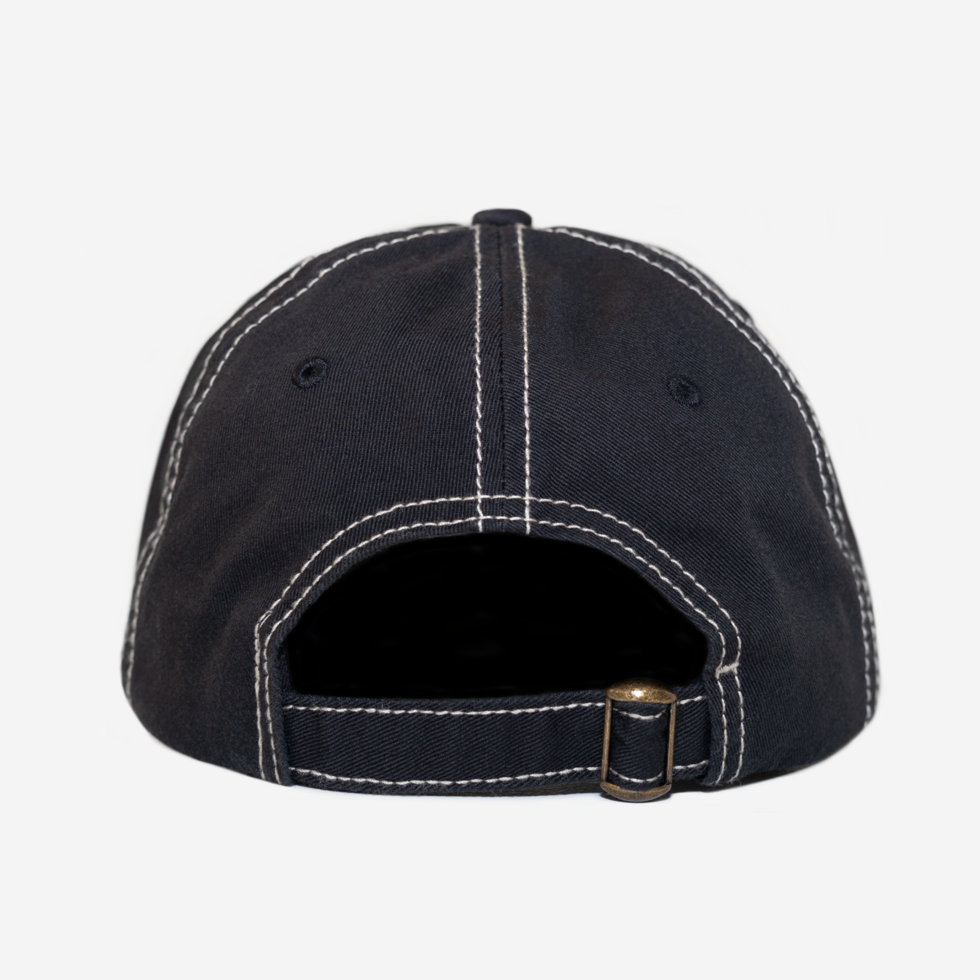 ARCH CONTRAST STITCH HAT (BLK/CRM)