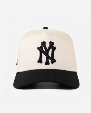 NEW YoRK BoNES HAT CURVED BRIM (CREAM)