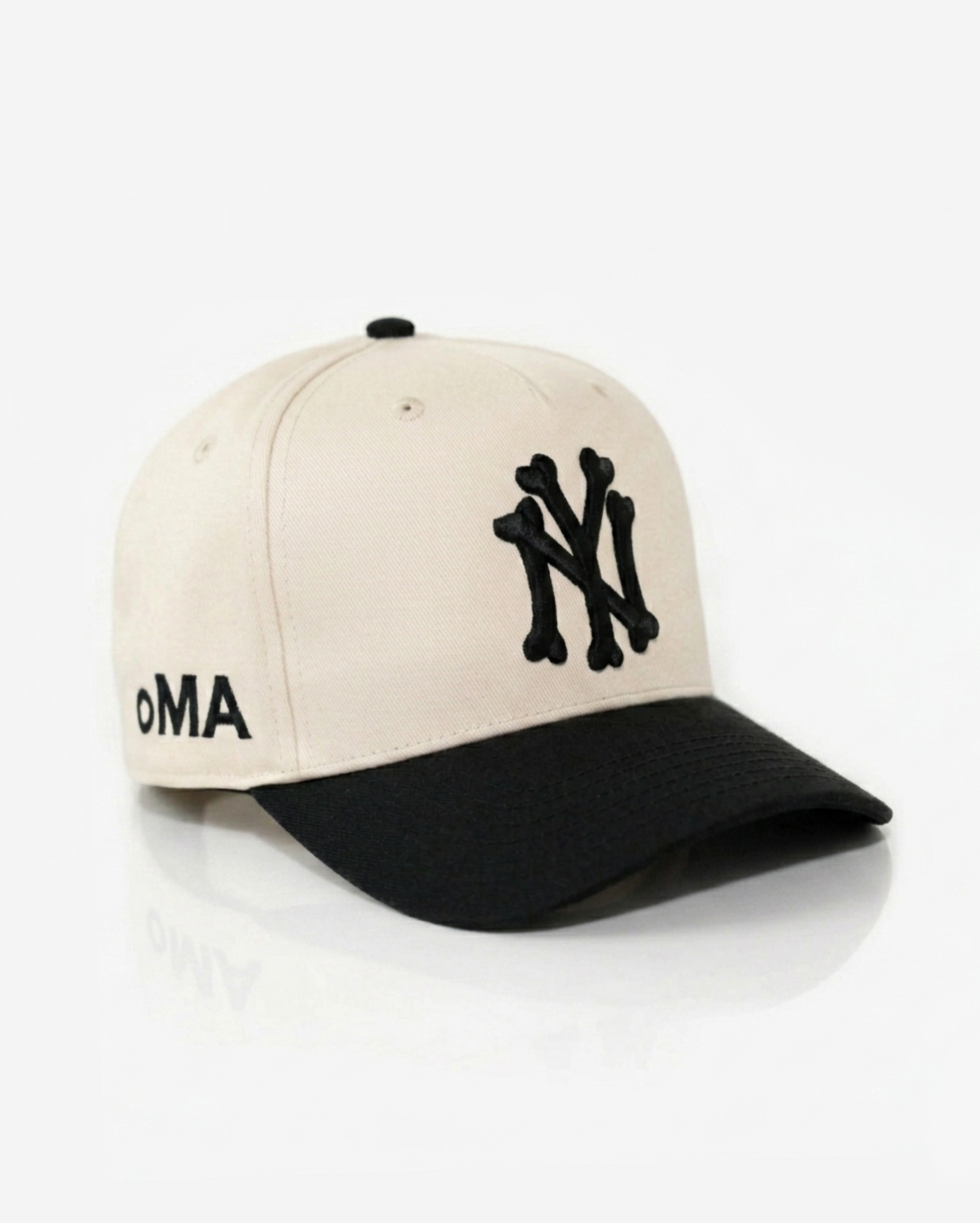 NEW YoRK BoNES HAT CURVED BRIM (CREAM)