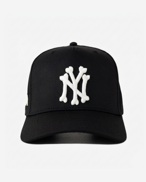 NEW YoRK BoNES HAT CURVED BRIM (BLACK)