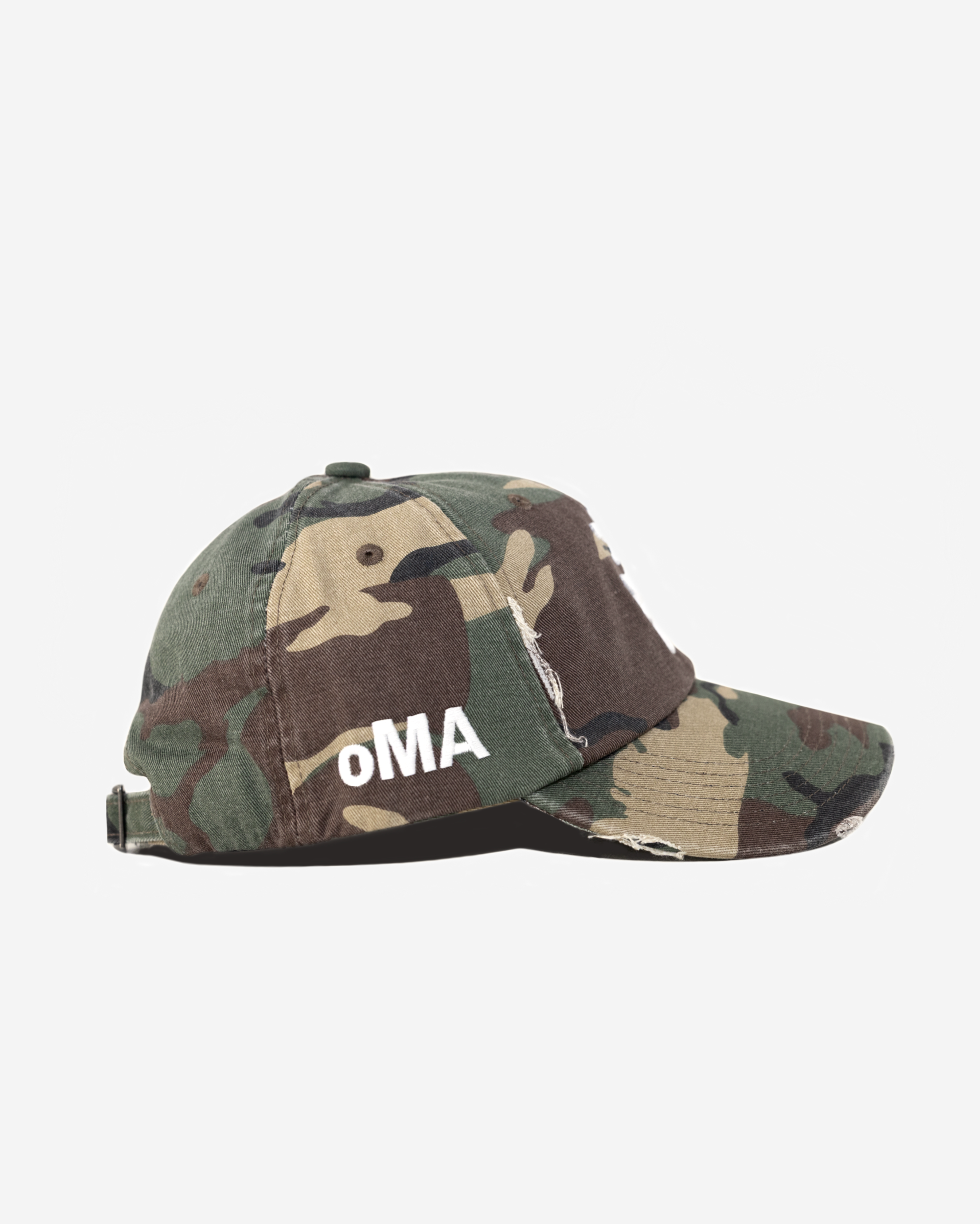 NEW YoRK KANJI JAPAN DISTRESSED HAT (ARMY CAMo)