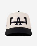 LoS ANGELES HAT CURVED BRIM (CRM/BLK)