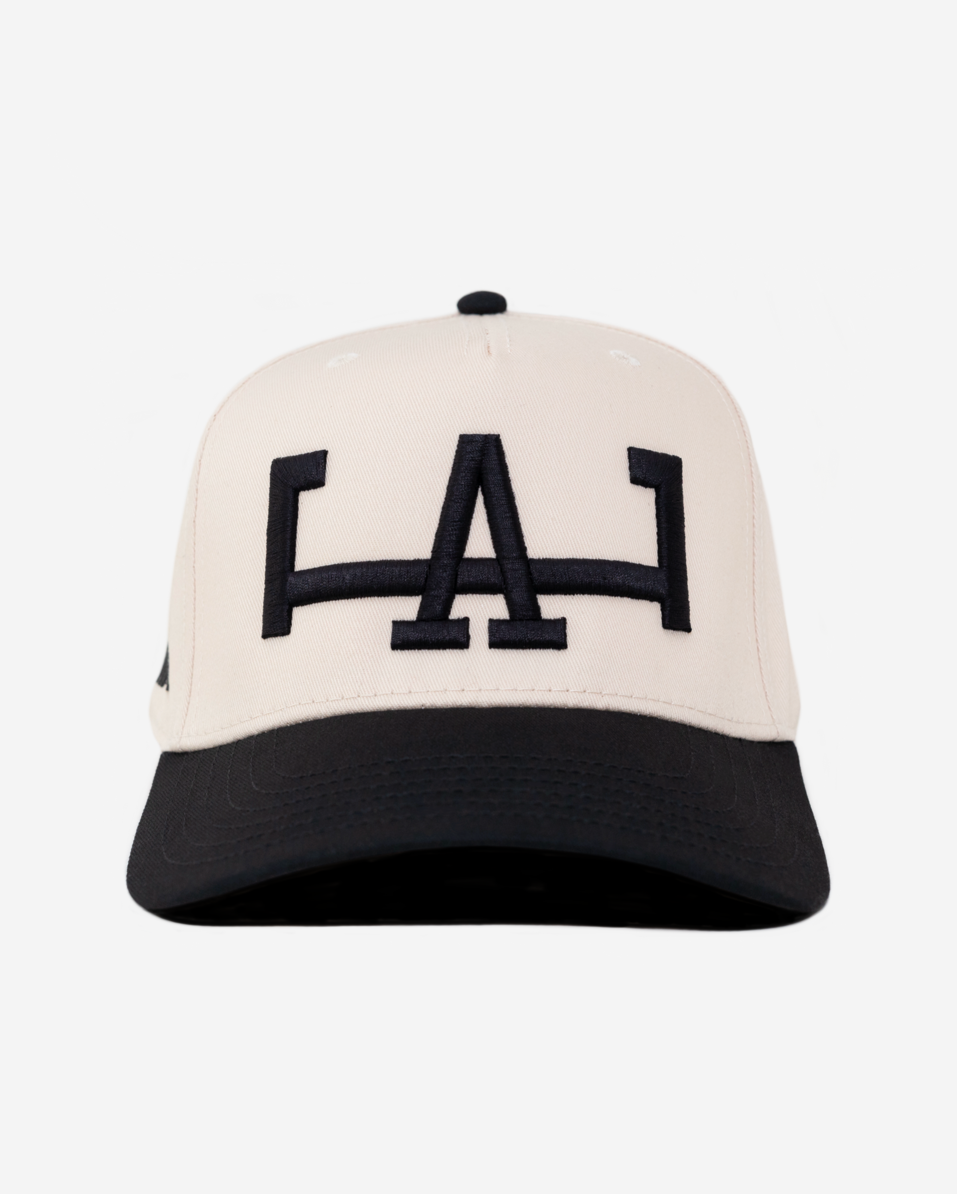 LoS ANGELES HAT CURVED BRIM (CRM/BLK)