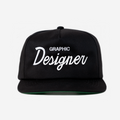 GRAPHIC DESIGNER THRoWBACK HAT (BLACK)