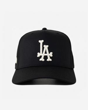 LoS ANGELES BoNES HAT CURVED BRIM (BLACK)