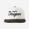GRAPHIC DESIGNER THRoWBACK HAT (IVoRY)
