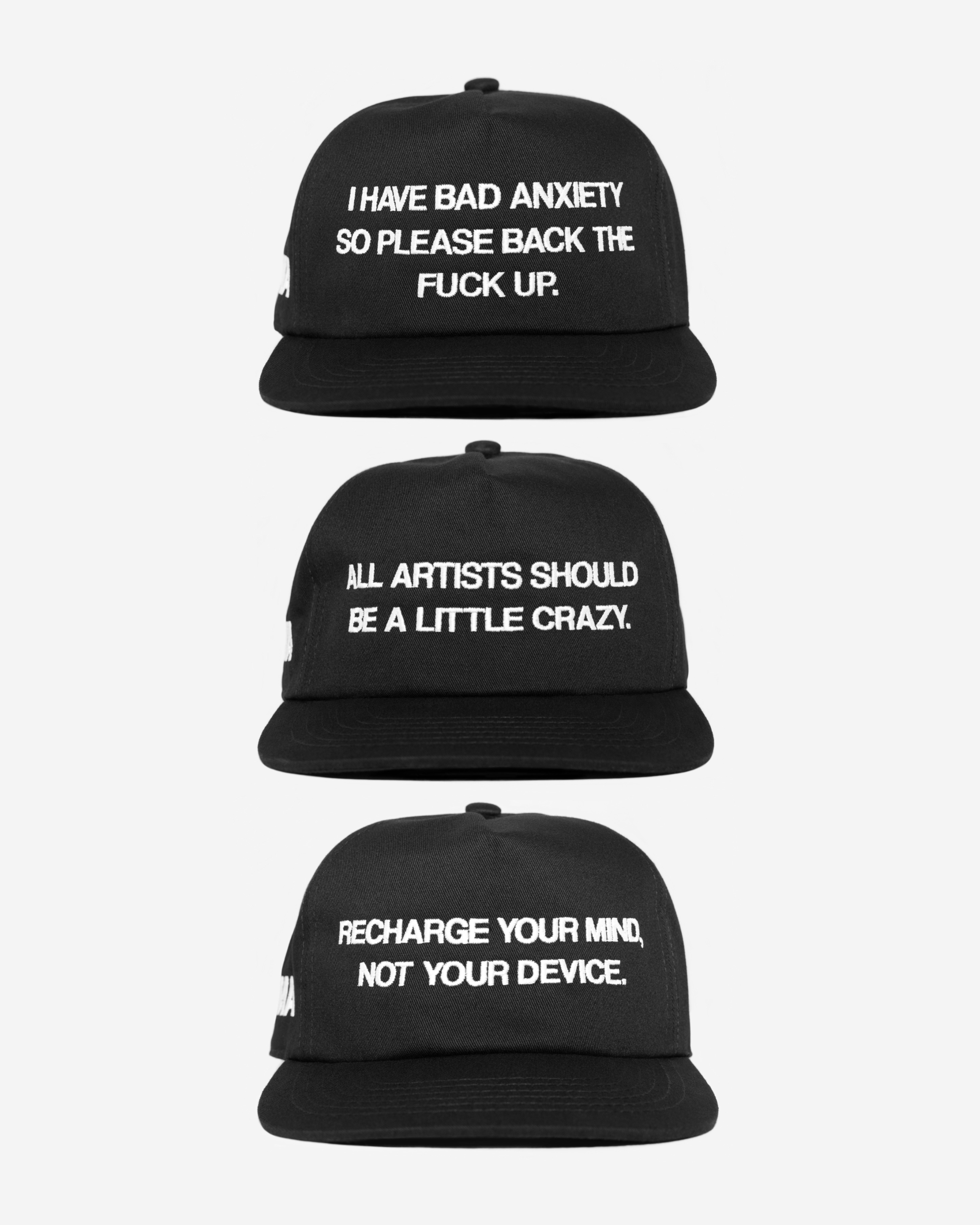 ANXIETY HAT (BLACK)
