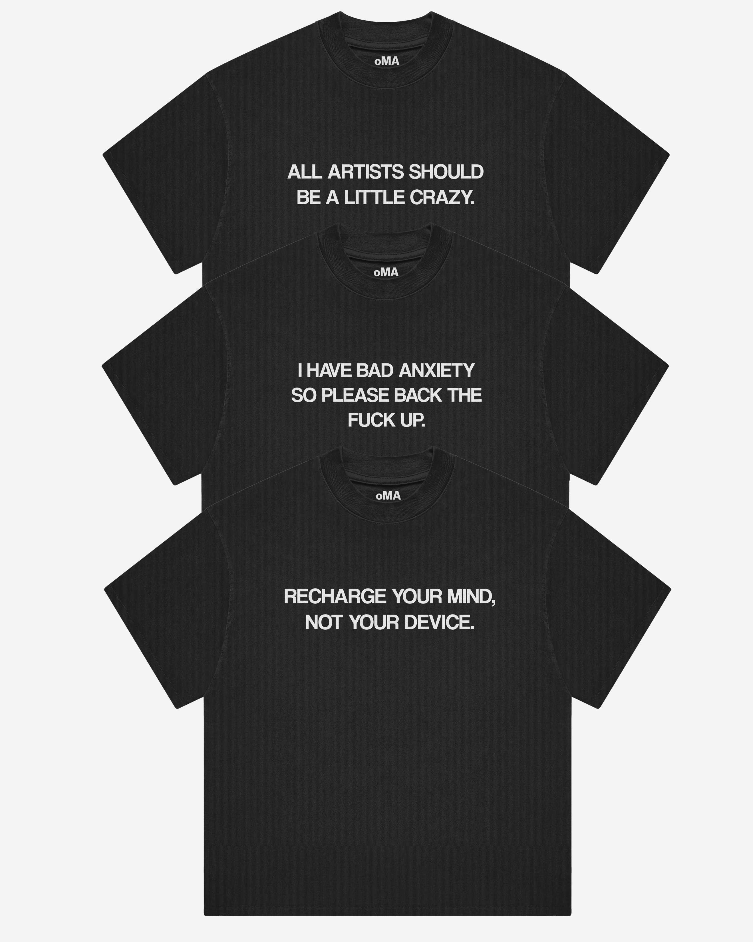RECHARGE TEE (BLACK)