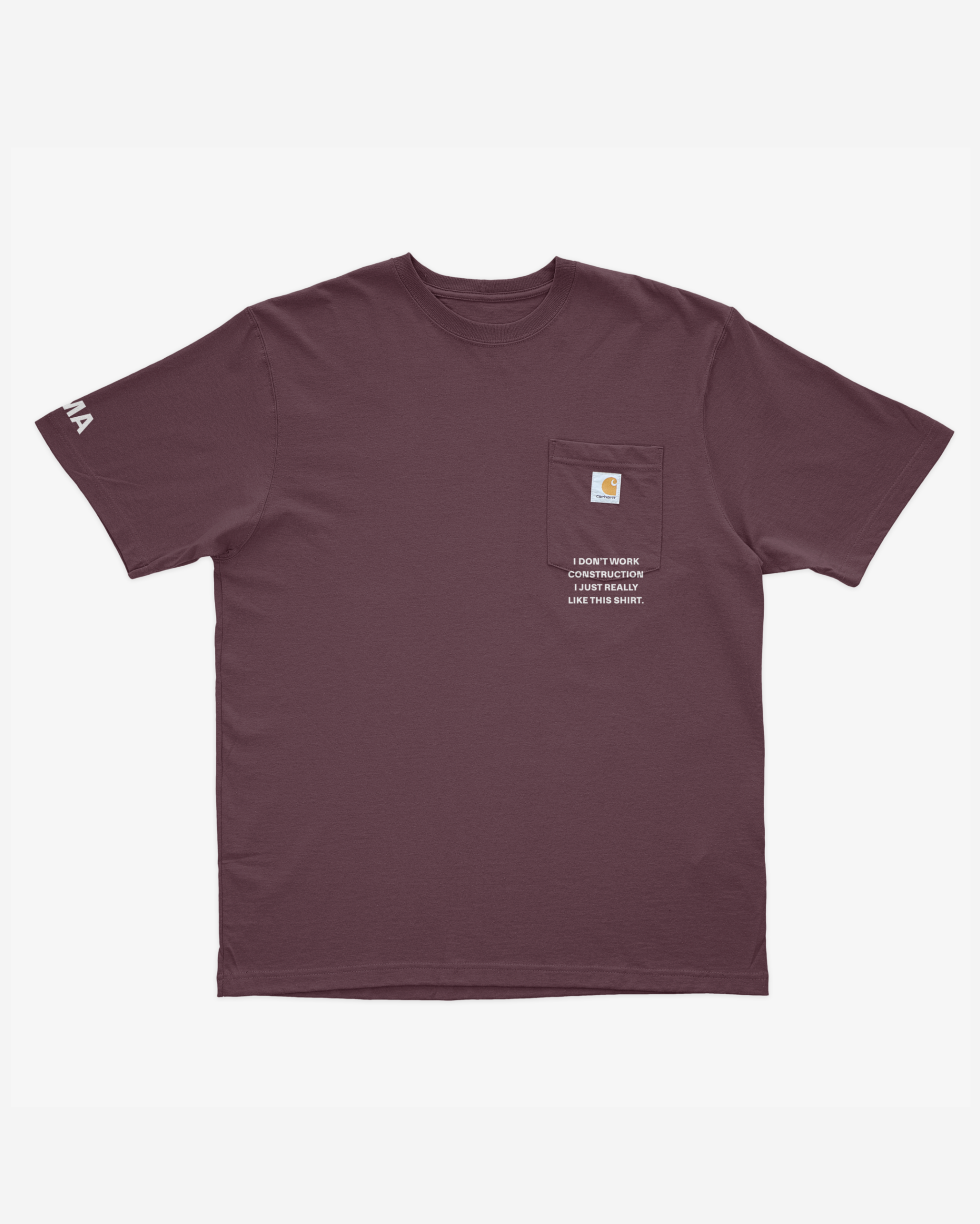 IDWC CARHARTT TEE (BURGUNDY)