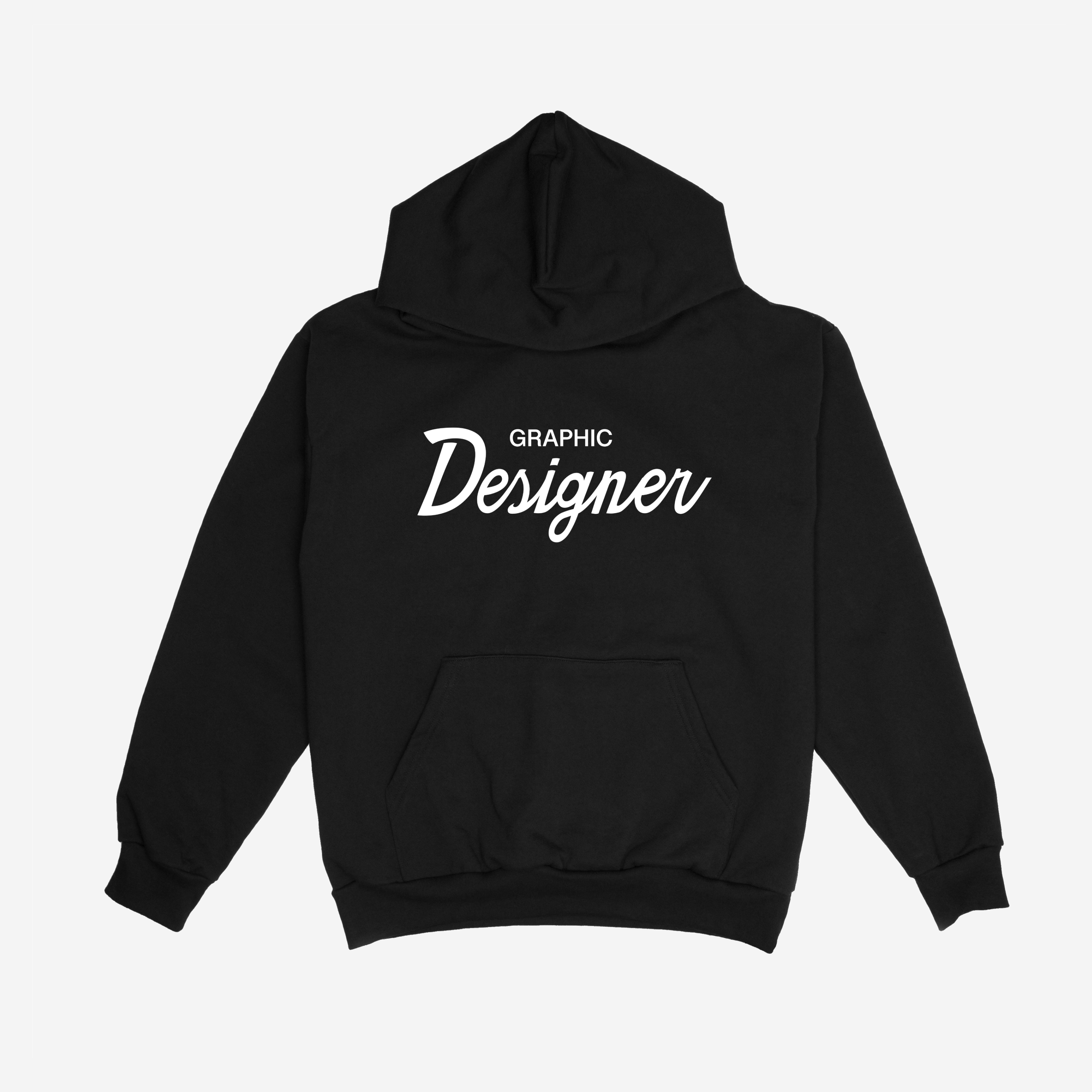 GRAPHIC DESIGNER THRoWBACK HooDIE (BLACK)