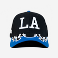 LA FLAME HAT (BLK/BLUE)