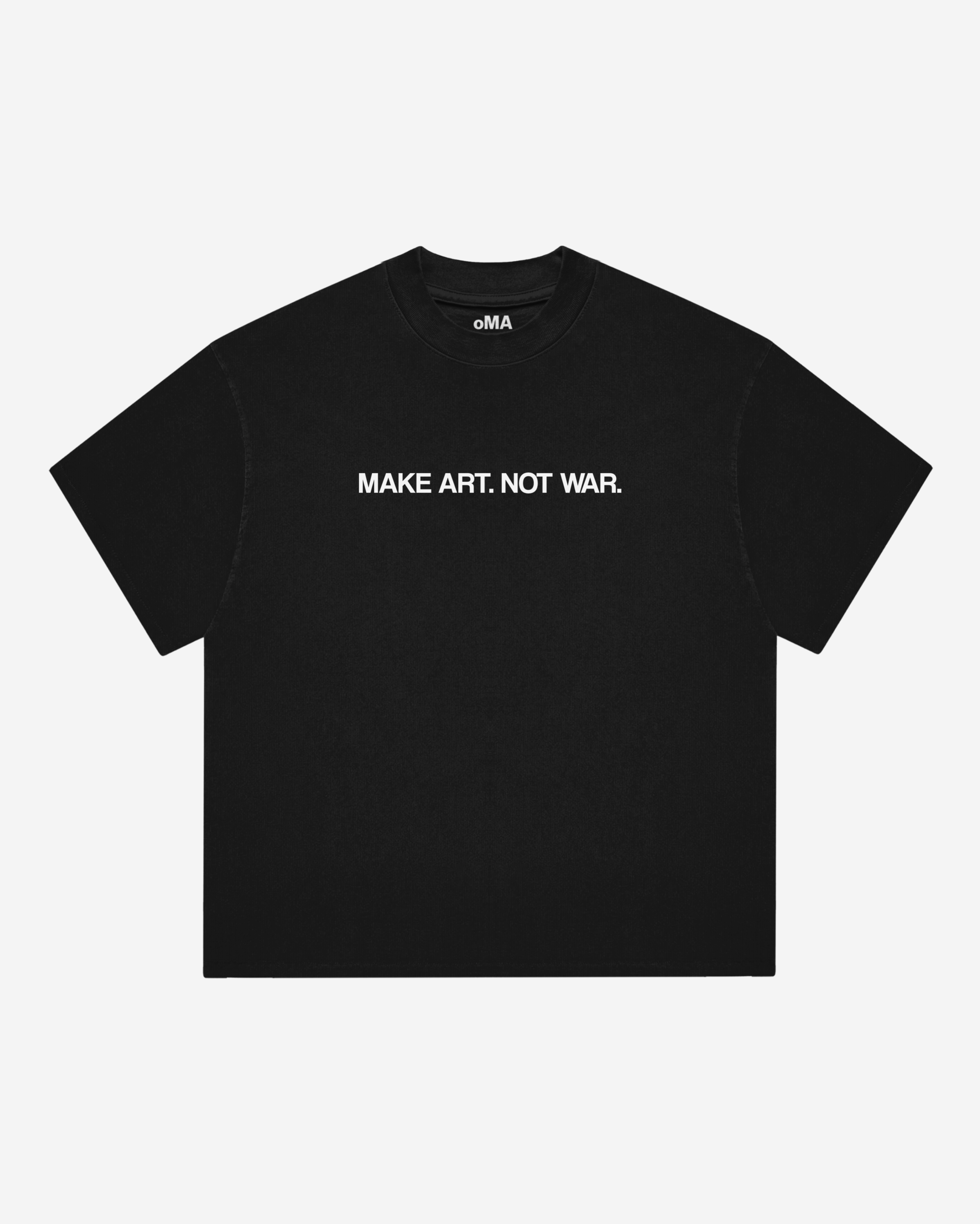MAKE ART NoT WAR T-SHIRT (BLACK)