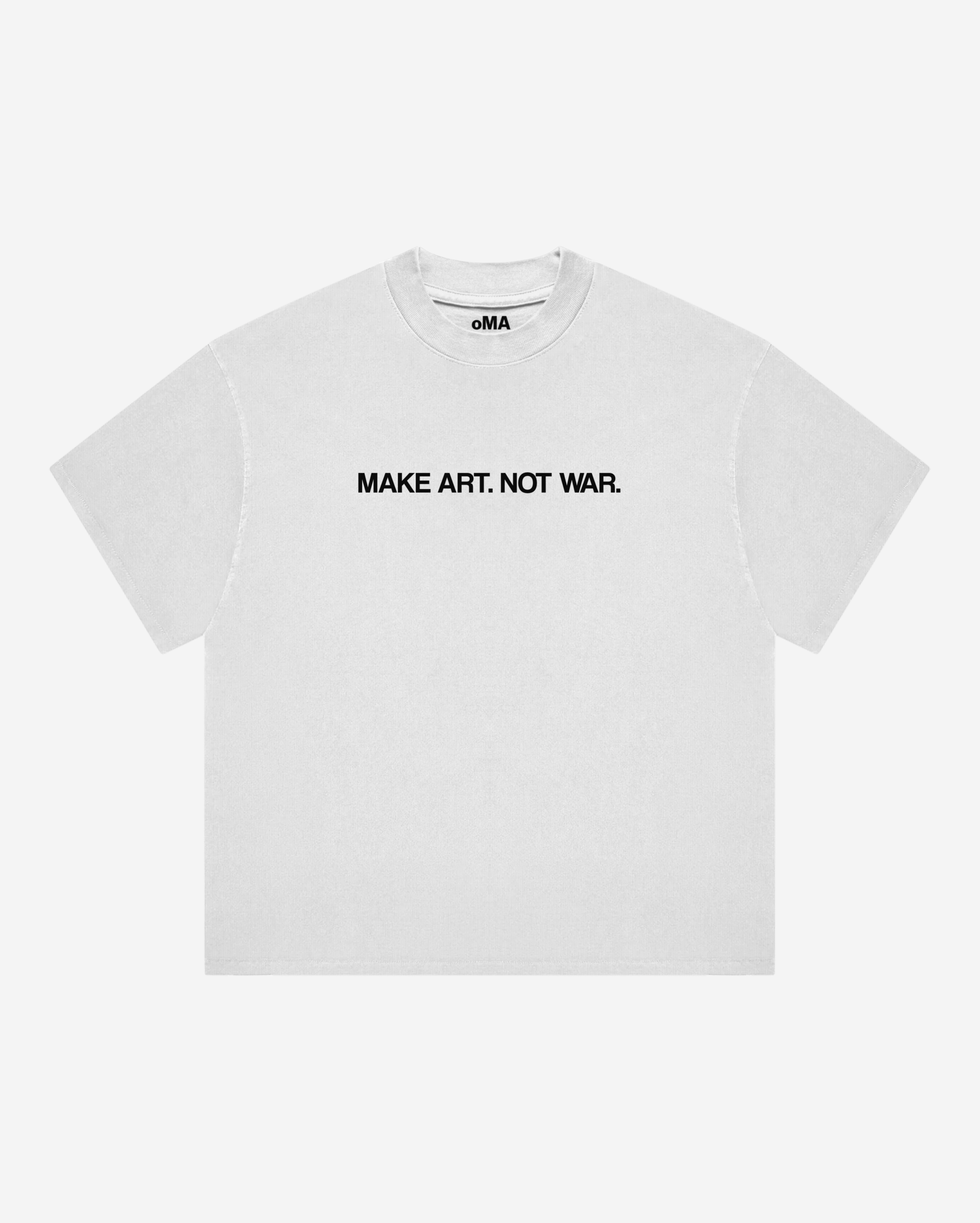 MAKE ART NoT WAR T-SHIRT (WHITE)