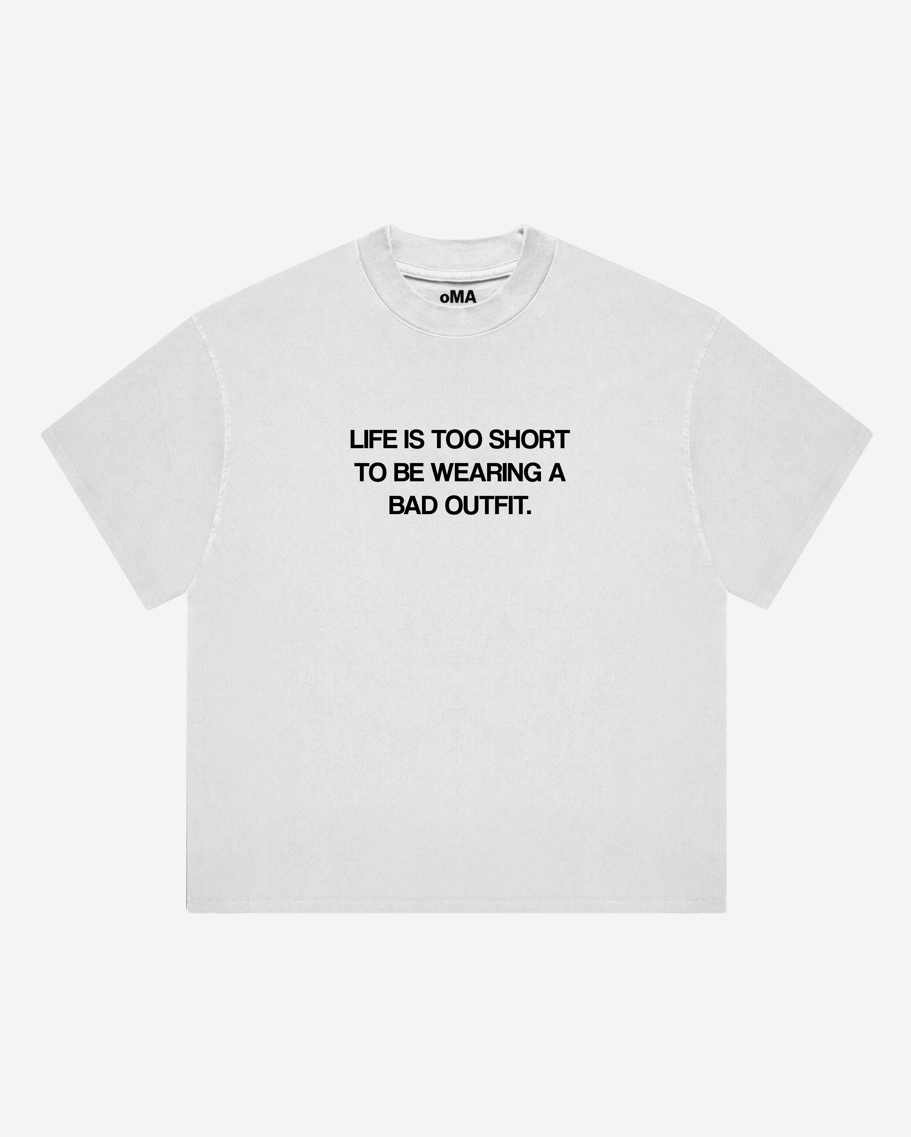 BAD OUTFIT TEE (WHITE)
