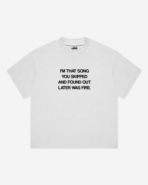 FIRE SoNG T-SHIRT (WHITE)