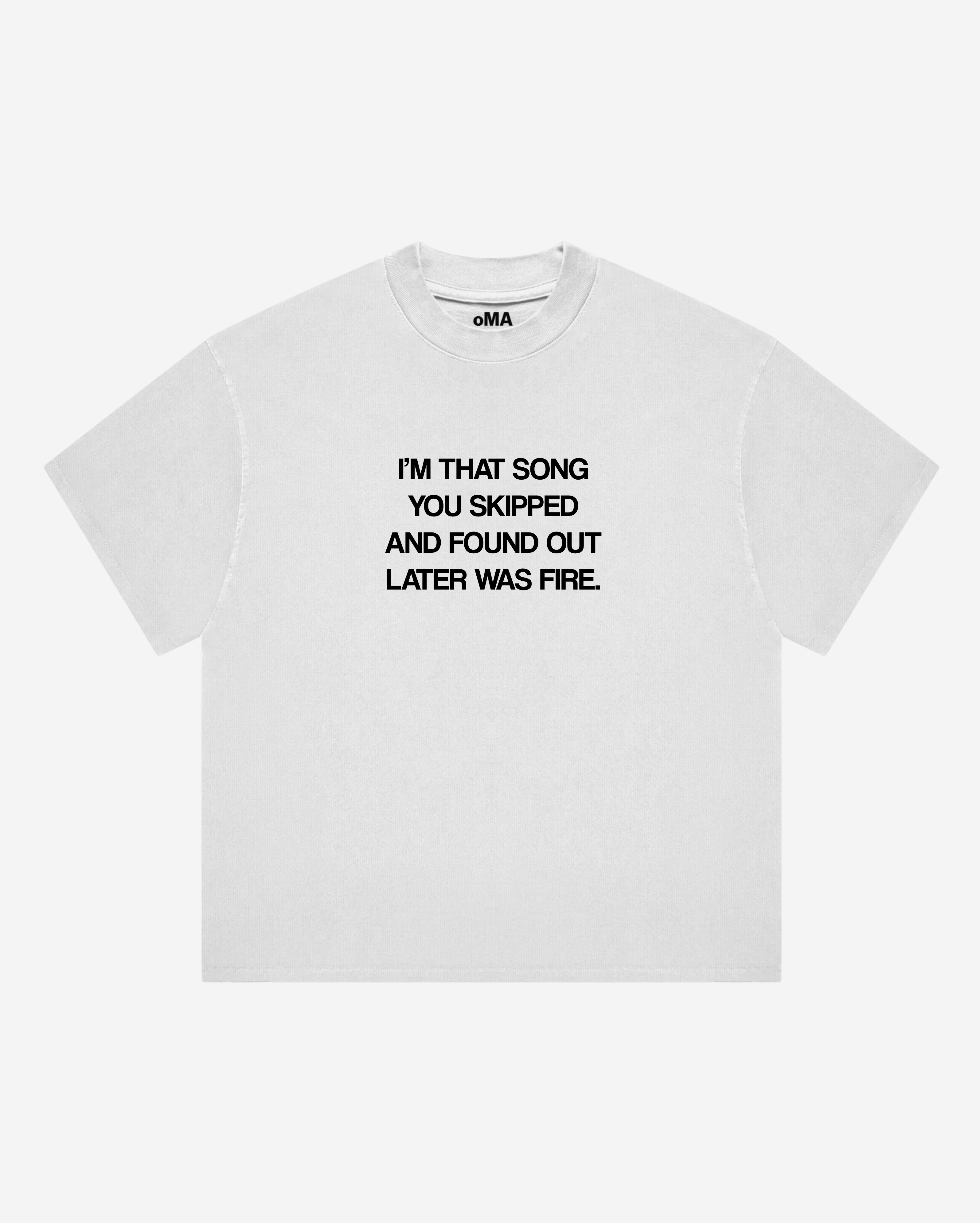 FIRE SoNG T-SHIRT (WHITE)