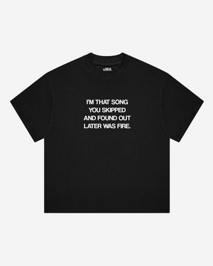 FIRE SoNG T-SHIRT (BLACK)