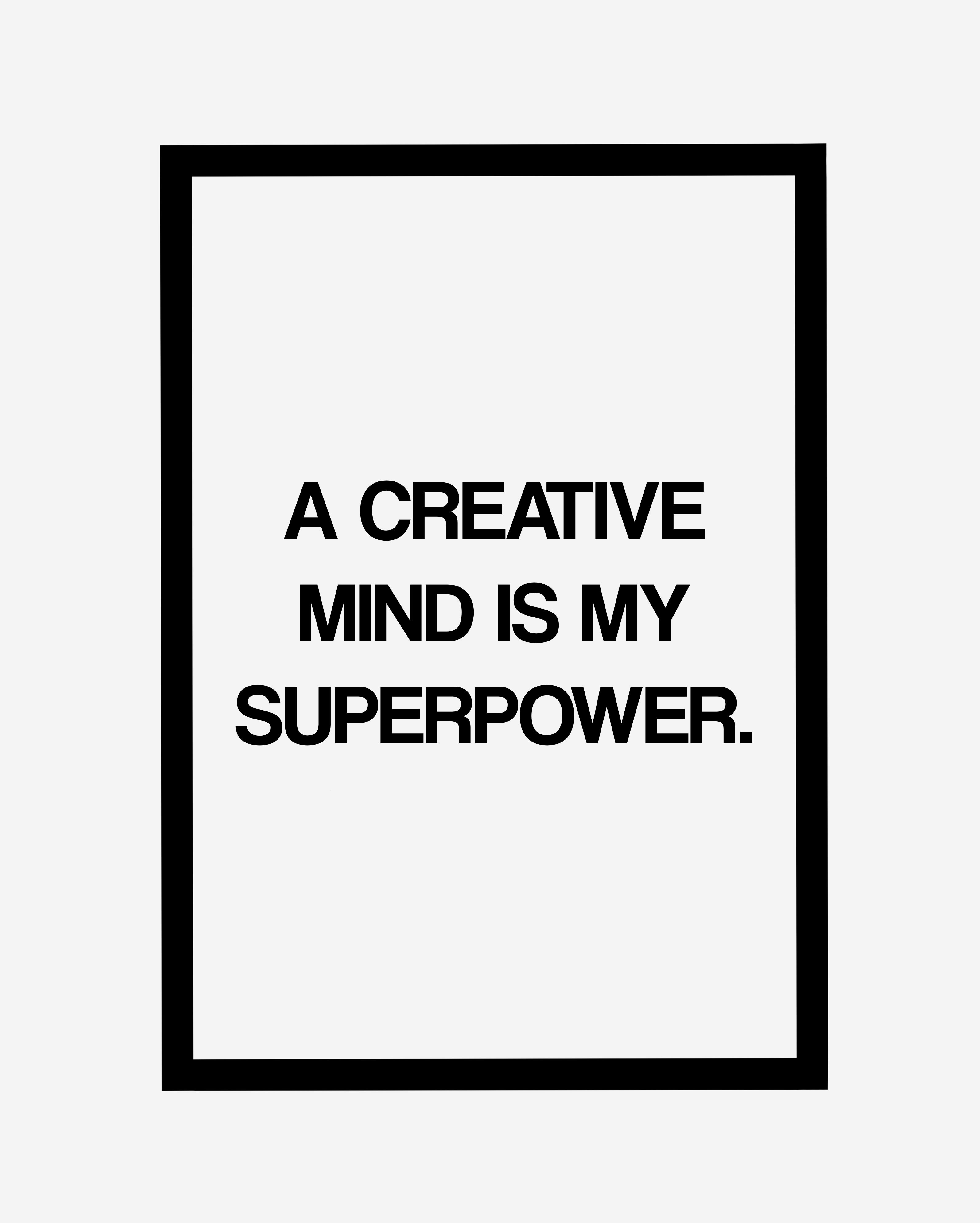 CREATIVE MIND ART PRINT