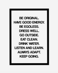 BE oRIGINAL ART PRINT