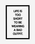 BAD oUTFIT ART PRINT
