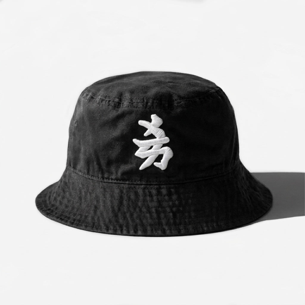 NEW YoRK JAPAN KANJI BUCKET HAT (VINTAGE BLACK)
