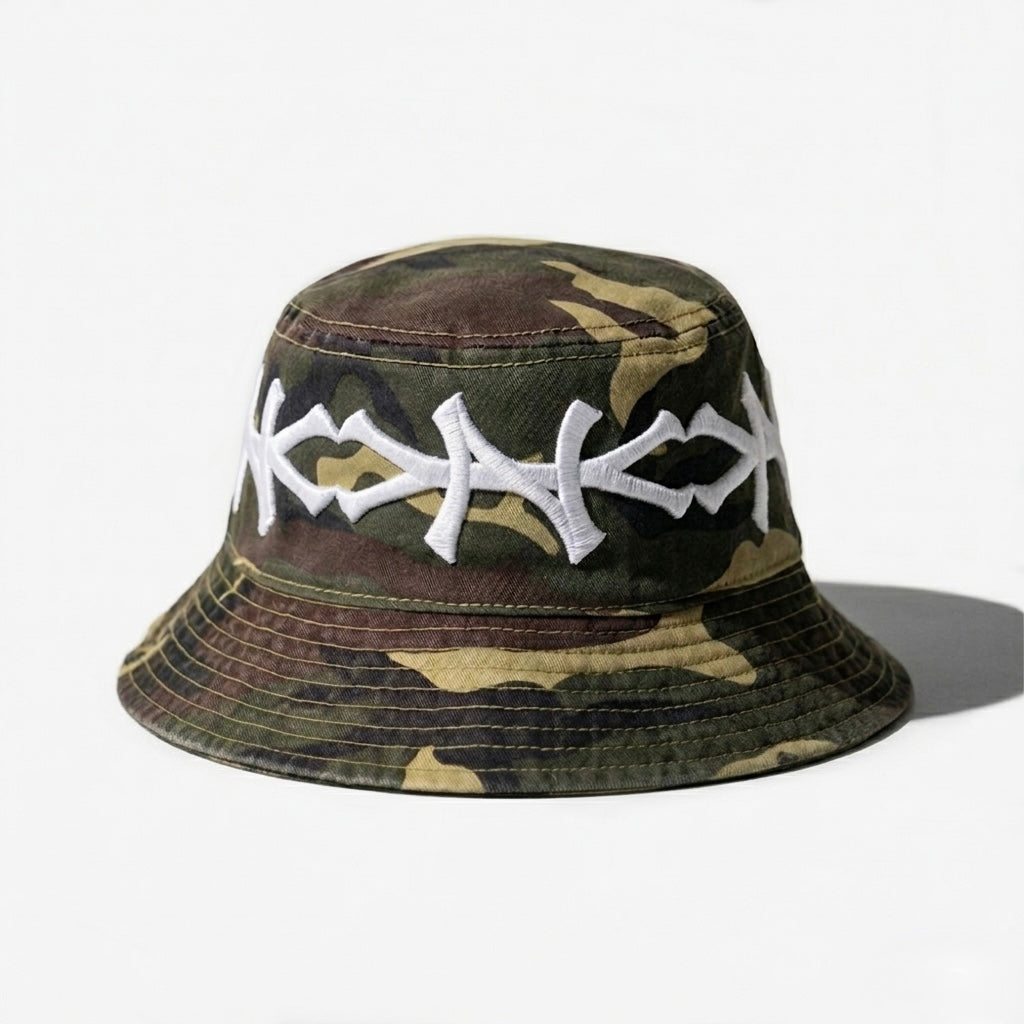 NEW YoRK CRoWN BUCKET HAT (VINTAGE GREEN CAMo)