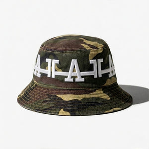 LoS ANGELES CRoWN BUCKET HAT (VINTAGE GREEN CAMo)