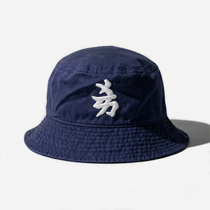 NEW YoRK JAPAN KANJI BUCKET HAT (INDIGo)