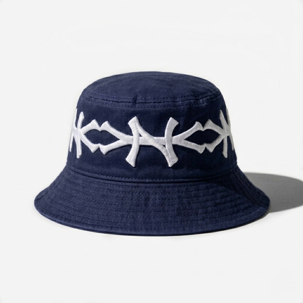 NEW YoRK CRoWN BUCKET HAT (INDIGo)