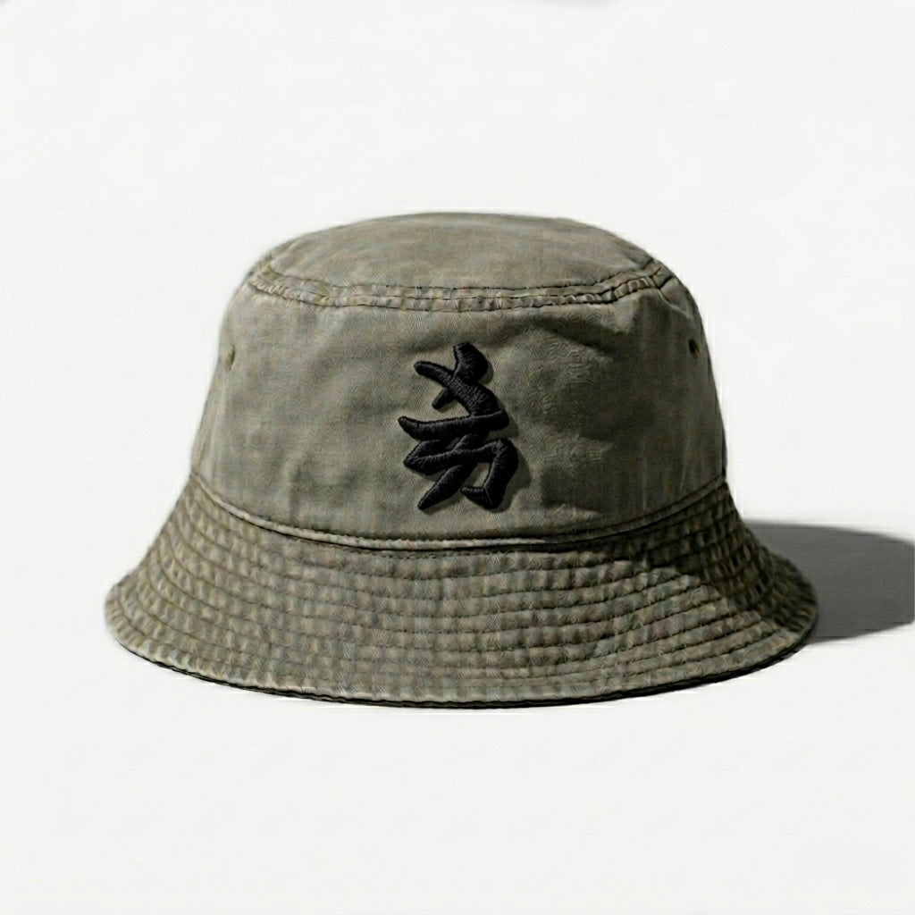 NEW YoRK JAPAN KANJI BUCKET HAT (MUSHRooM)