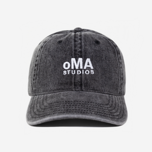 oMA LoGO DENIM HAT (BLACK)