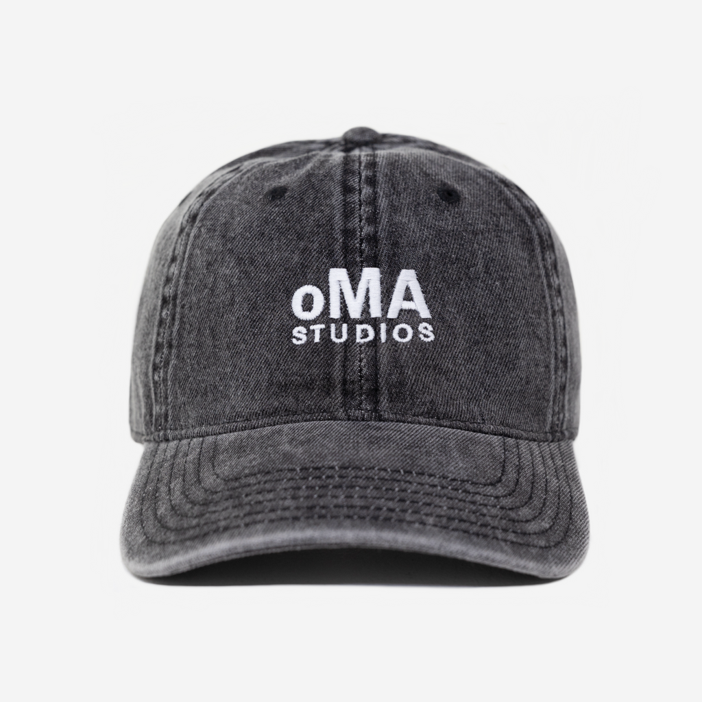 oMA LoGO DENIM HAT (BLACK)