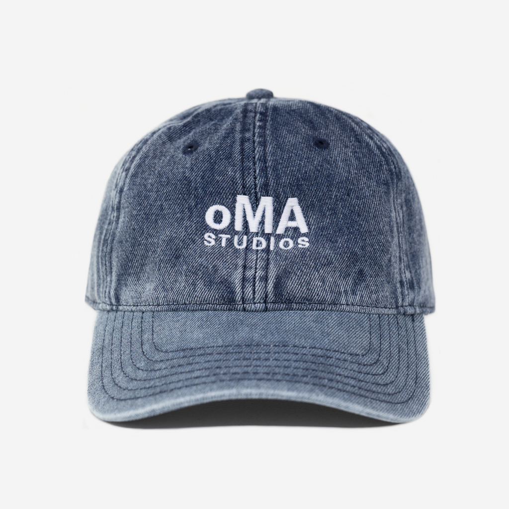 oMA LoGO DENIM HAT (INDIGo)