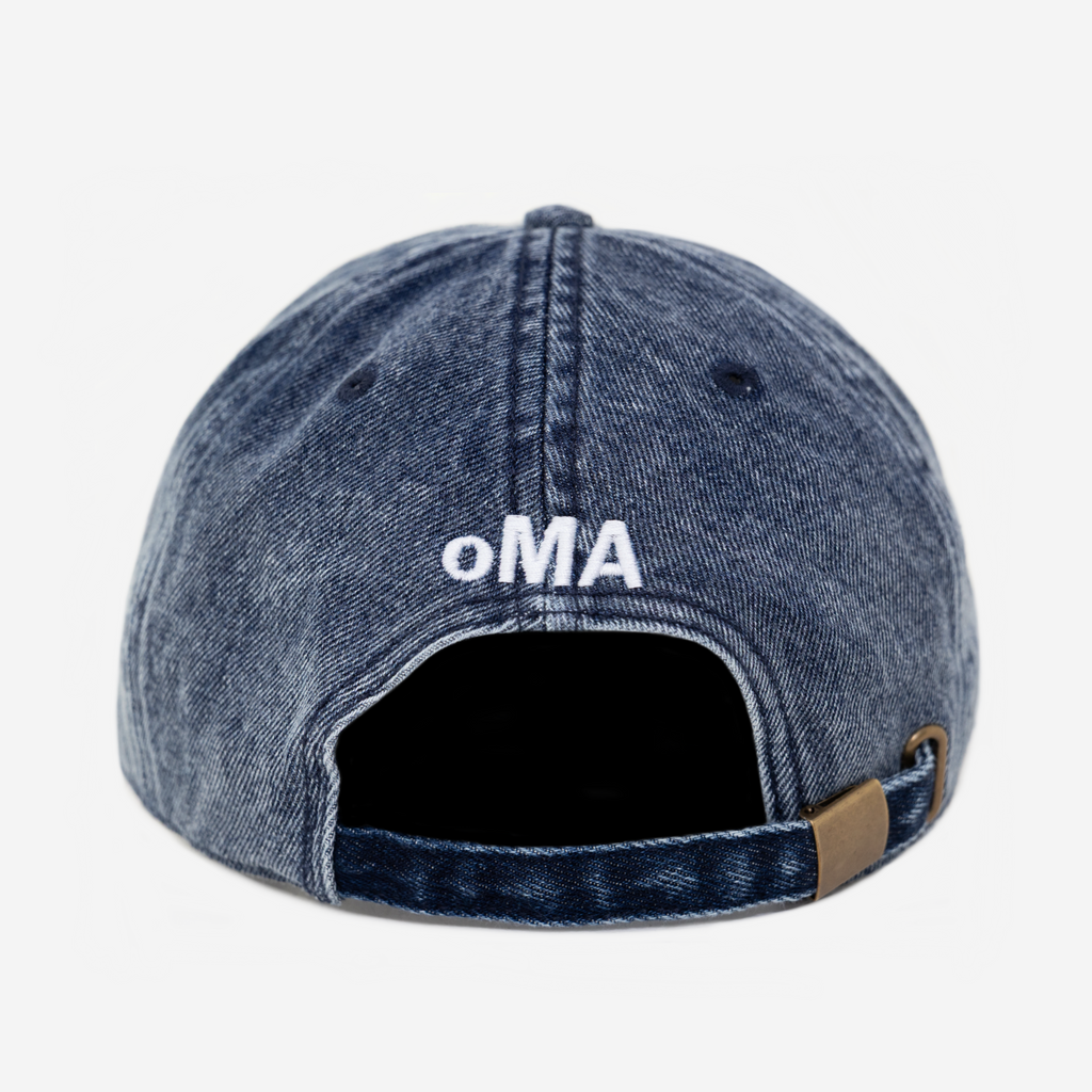 oMA LoGO DENIM HAT (INDIGo)