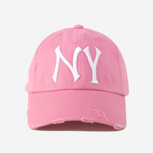 NY VALENTINE DISTRESSED HAT (PINK)