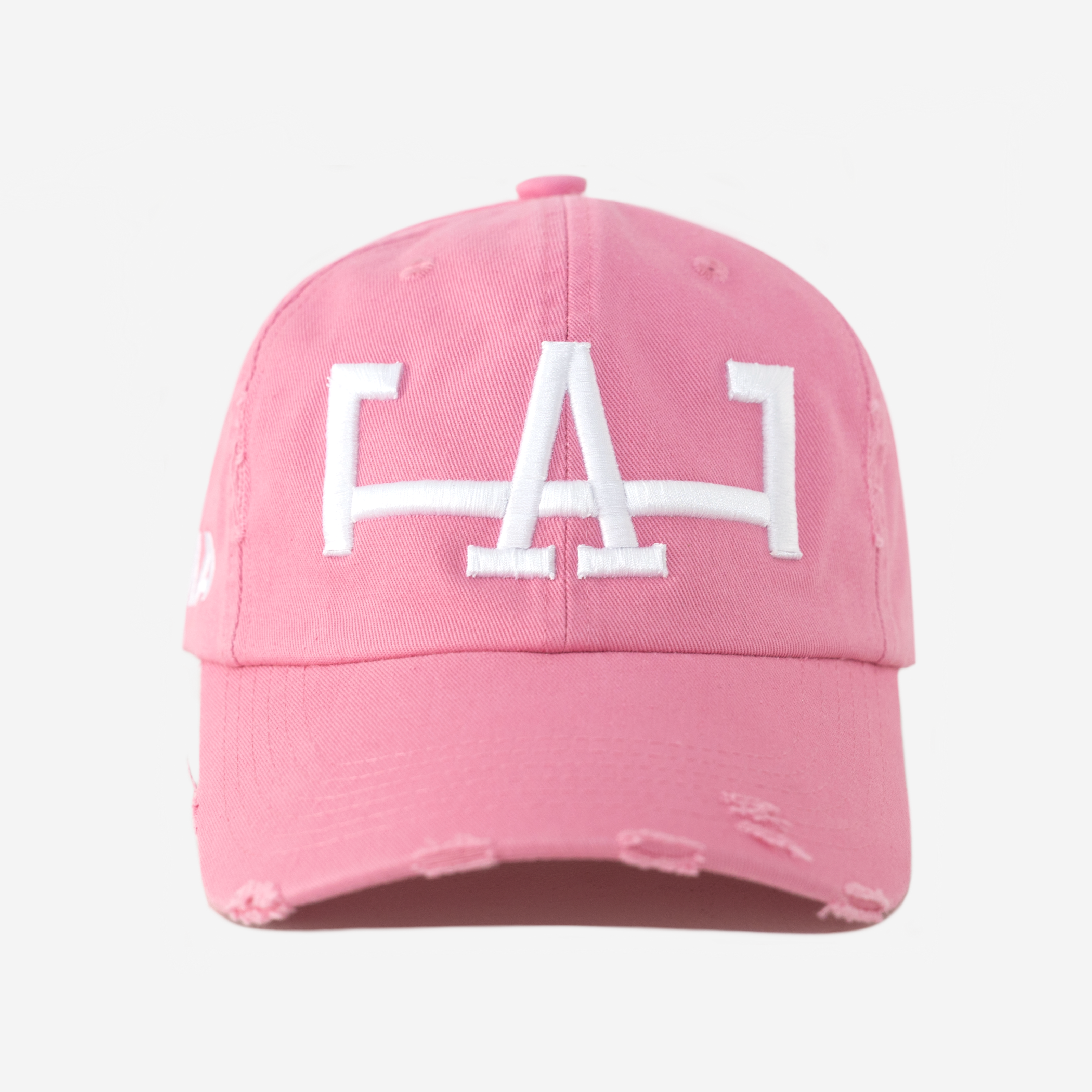 LoS ANGELES VALENTINE DISTRESSED HAT (PINK)
