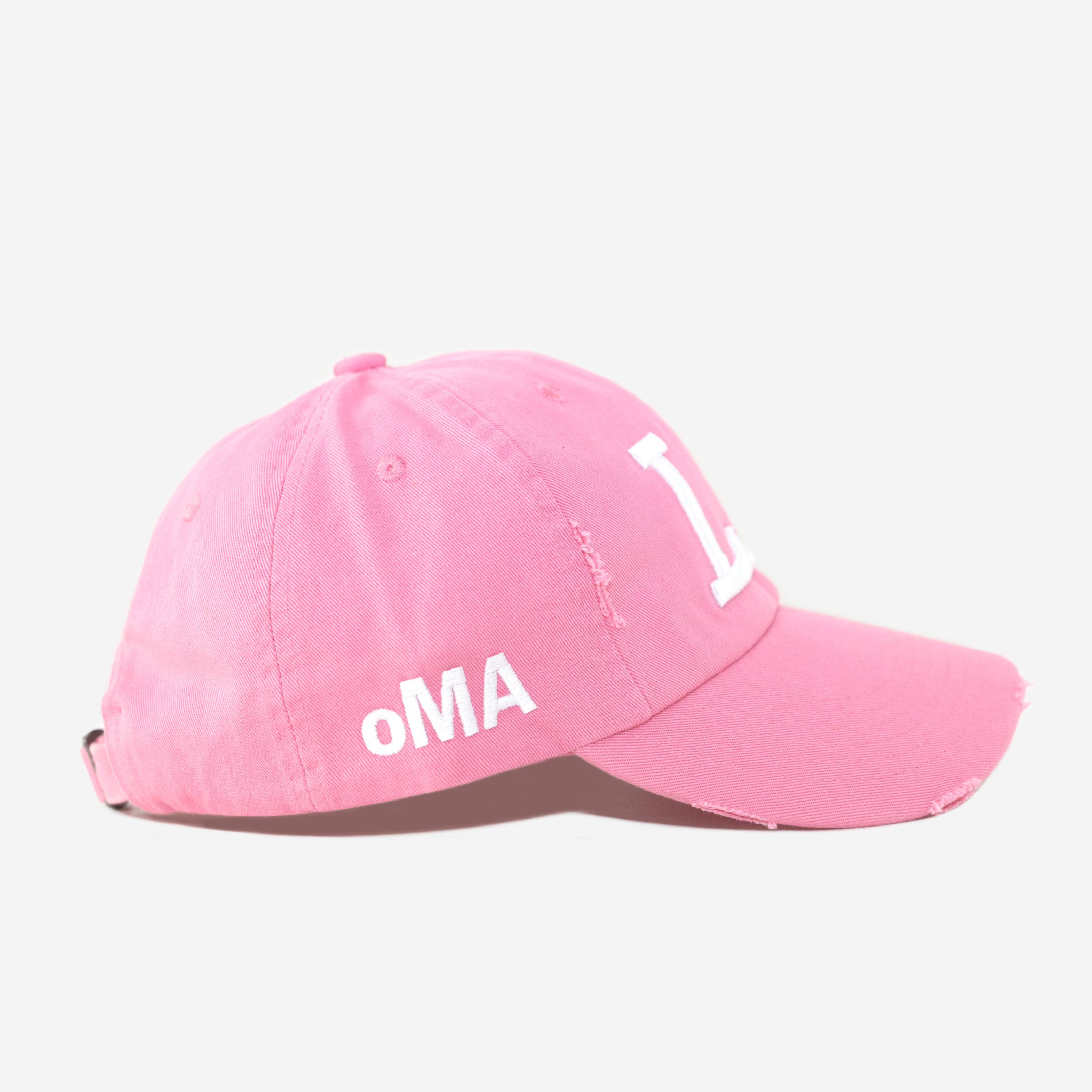 LA VALENTINE DISTRESSED HAT (PINK)