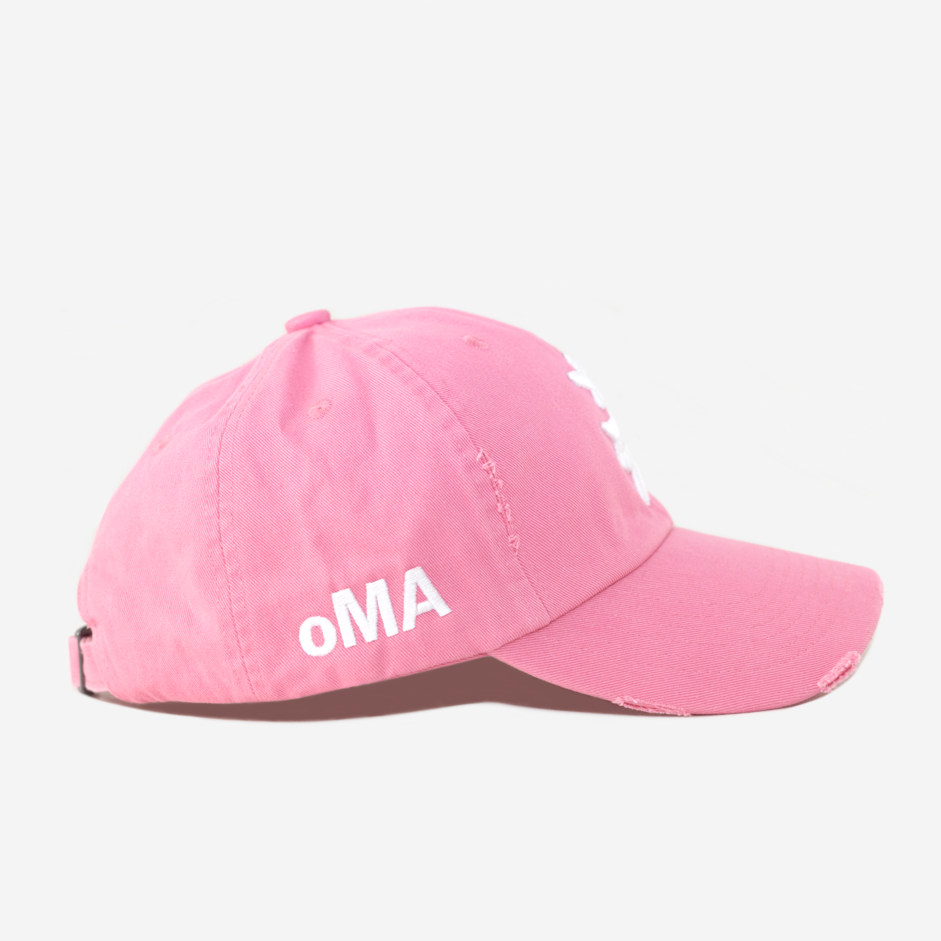 NY KANJI DISTRESSED HAT (PINK)