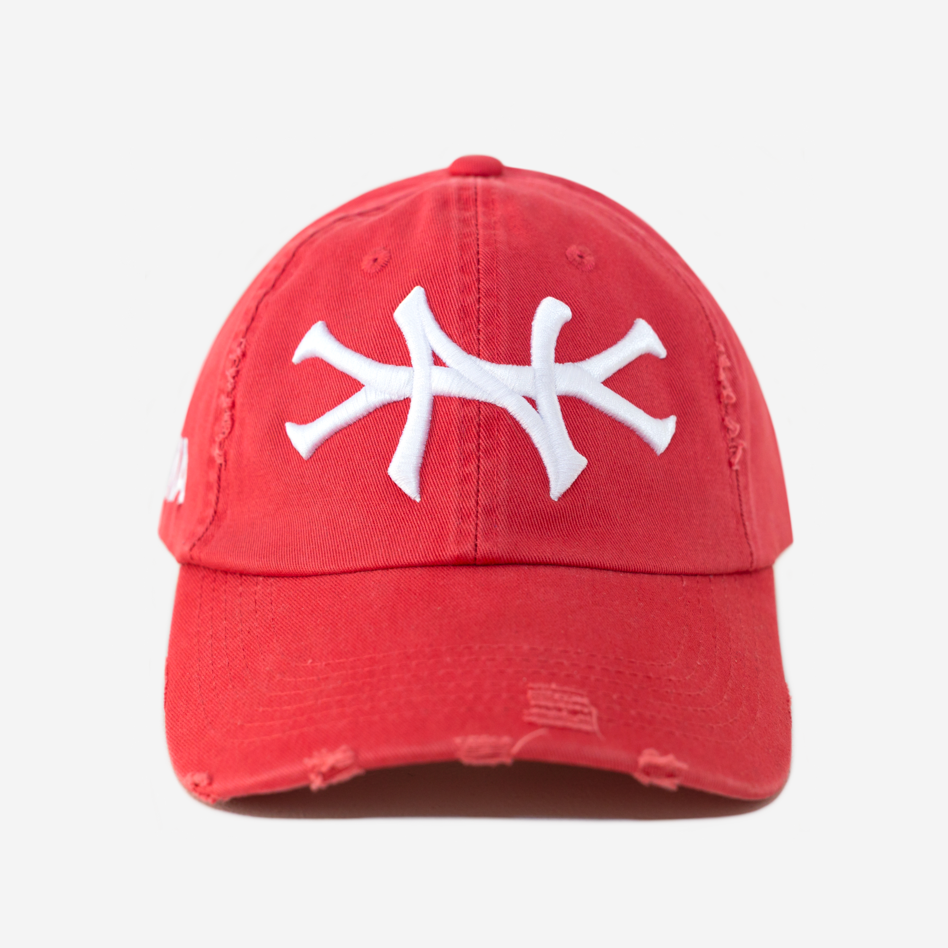NEW YoRK VALENTINE DISTRESSED HAT (RED)