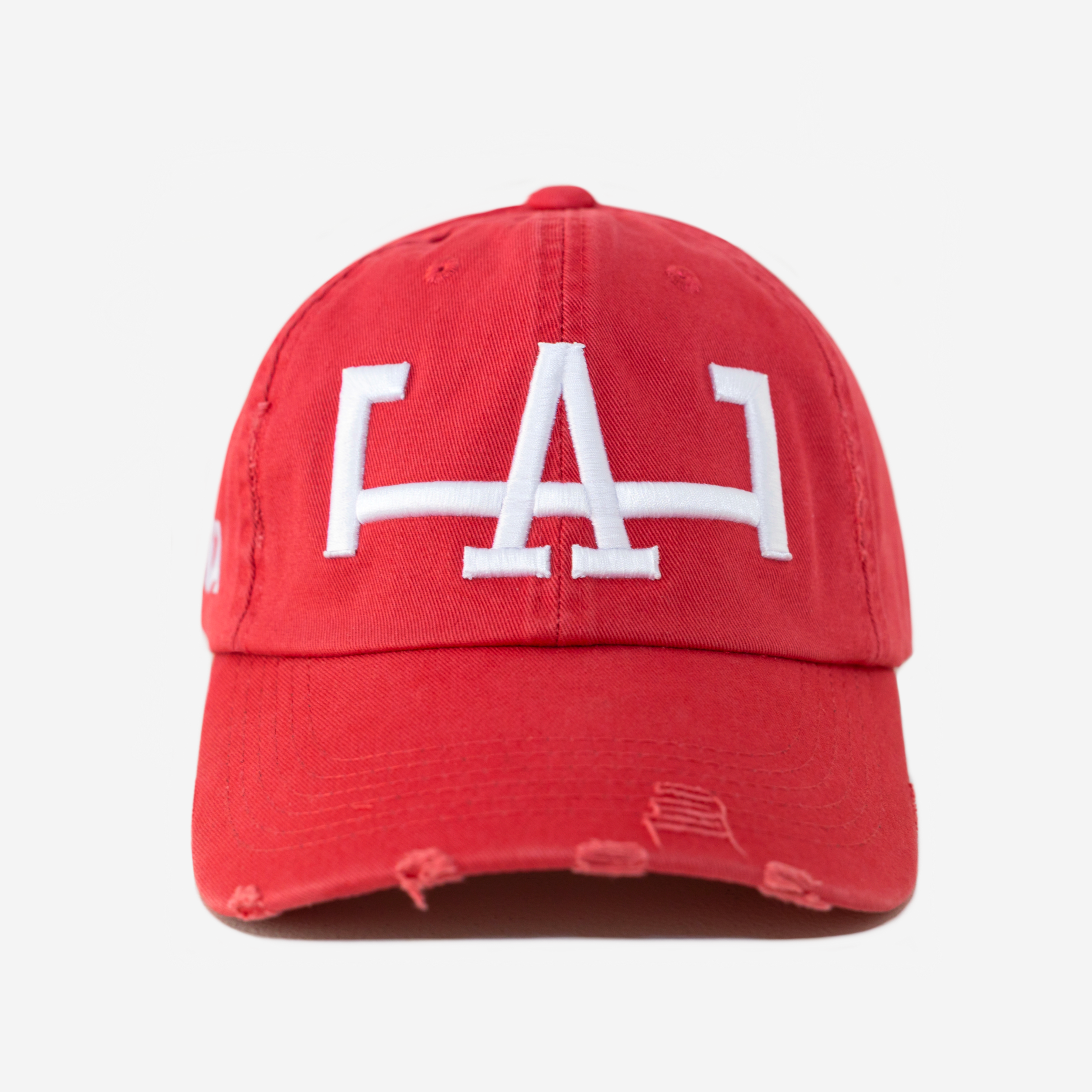 LoS ANGELES VALENTINE DISTRESSED HAT (RED)