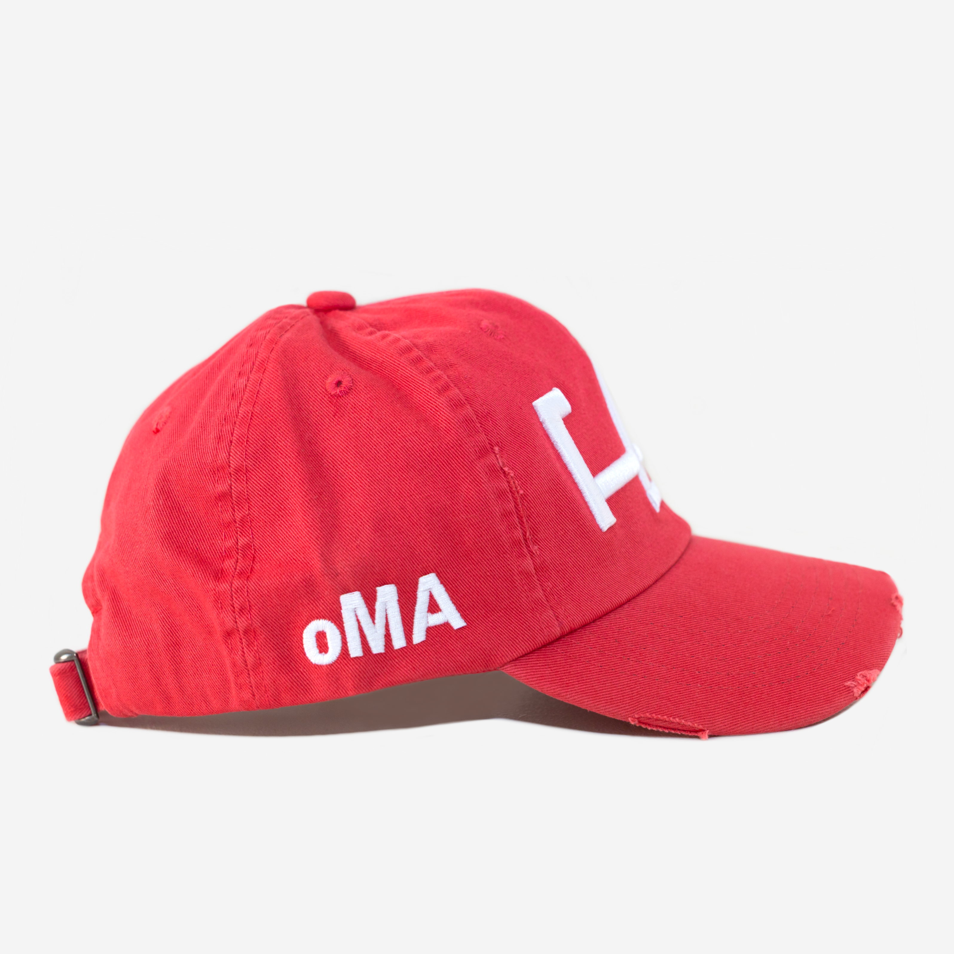 LoS ANGELES VALENTINE DISTRESSED HAT (RED)